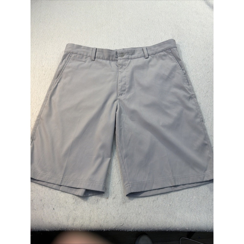 Nike Golf Shorts Standard‎ Fit Dri Fit Mens Size 36 Light Gray Performance Cool